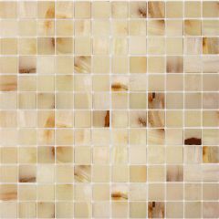 Мозаика LeeDo Caramelle - Pietrine Onice Jade Bianco полированная 29,8x29,8х0,7 см (чип 23х23х7 мм) (Onice Jade Bianco POL 23x23x7)