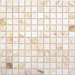 Мозаика LeeDo Caramelle - Pietrine Ragno Rosso полированная 29,8x29,8х0,7 см (чип 23х23х7 мм) (Ragno Rosso POL 23x23x7)