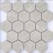 Мозаика LeeDo - Marble Porcelain Nuvola grigio POL 26,7x30,8 см (чип 37x64 мм гексагон), полированный керамогранит (Nuvola grigio POL мозаика гексагон 37x64)