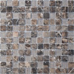 Мозаика LeeDo - Silk Way Coffee Jute 29,8х29,8x0,4 см (чип 23x23x4 мм) (Coffee Jute 23x23x4)