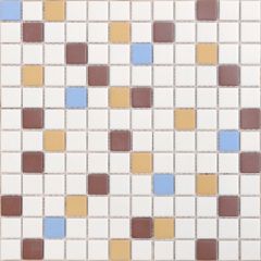 Мозаика LeeDo - LUniverso Plutone 30х30х0,6 см (чип 23x23x6 мм) из керамогранита неглазурованная с прокрасом в массе (Plutone 23x23x6)