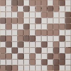Мозаика LeeDo - LUniverso Marte 30х30х0,6 см (чип 23x23x6 мм) из керамогранита неглазурованная с прокрасом в массе (Marte 23x23x6)
