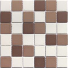 Мозаика LeeDo - LUniverso Marte 30,5x30,5x0,6 см (чип 48x48x6 мм) из керамогранита неглазурованная с прокрасом в массе (Marte 48x48x6)