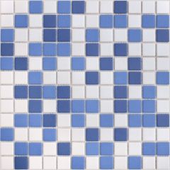 Мозаика LeeDo - LUniverso Nettuno 30х30х0,6 см (чип 23x23x6 мм) из керамогранита неглазурованная с прокрасом в массе (Nettuno 23x23x6)