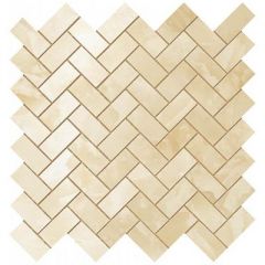 Мозаика Atlas Concorde Supernova Onyx Honey Amber Herringbone Mosaic 30,5x30,5 см (600110000205)