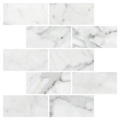 Мозаика Kerranova Marble Trend 30,7х30,7 см Каррара (K-1000/LR/m13/307x307)