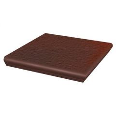 Ступень угловая с капиносом Paradyz Cloud Brown Duro 33х33 см 10016