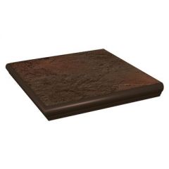 Ступень угловая с капиносом Paradyz Semir Brown 33х33 см 5225
