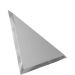 Треугольная зеркальная серебряная плитка ДСТ 18х18 см ТЗС1-01 БП000010240