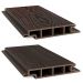 Террасная доска ДПК Savewood SW Padus Темно-коричневый (R) 155х25 мм