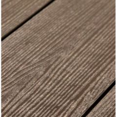 Террасная доска ДПК полнотел. Savewood SW Abies Темно-коричневый (R) 141х27 мм