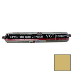Герметик акриловый (мастика) VGT для срубов Дуб NCS S 2020-Y 0,9 кг