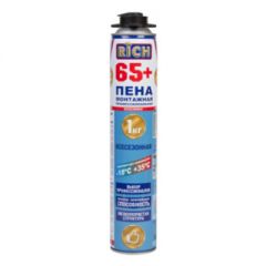Пена монтажная Rich (Рич) 65+ Профессиональная (выход 65 л) 870 мл