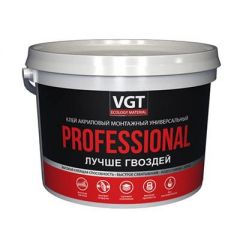 Клей акриловый VGT Professional монтажный универсальный 3 кг