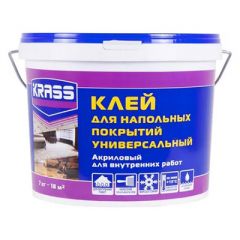 Клей для напольных покрытий Krass универсальный акриловый 7 кг