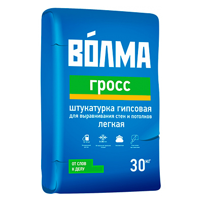 Штукатурка гипсовая Волма (Volma) Гросс 30 кг