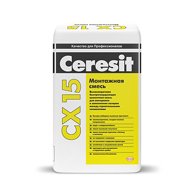 Цементная смесь для монтажа Ceresit CX 15 25 кг