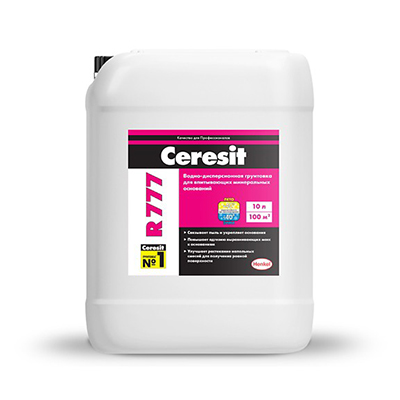 Грунтовка Ceresit (Церезит) R 777 для минеральных оснований 10 л