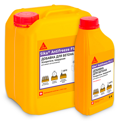 Суперпластификатор Sika (Зика) Antifreeze FS-1 добавка для бетона 5 л