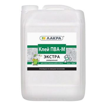 Клей контактный Лакра (Lakra) ПВА-М Экстра универсальный 10 кг