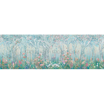 Фреска Affresco (Аффреско) Ботаника Лес Бирюзовый лес Арт. ID136009