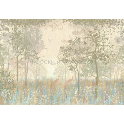 Фреска Affresco (Аффреско) Ботаника Лес Утренний лес Арт. ID135988