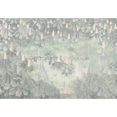 Фреска Affresco (Аффреско) Ботаника Лес Цветущий каштан Арт. ID135991