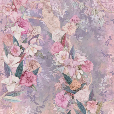 Фреска Affresco (Аффреско) Ботаника Лес Яркие цветы Арт. ID135871