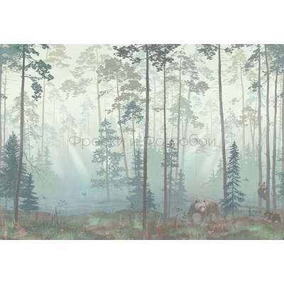 Фреска Affresco (Аффреско) Ботаника Лес Туманный рассвет Арт. ID135992