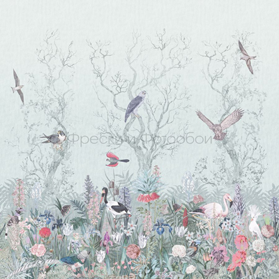 Фреска Affresco (Аффреско) Ботаника Лес Птичий слет Арт. ID136016