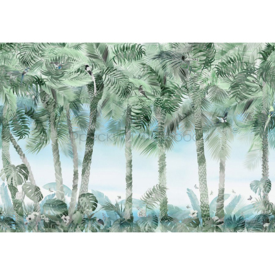 Фреска Affresco (Аффреско) Ботаника Тропики Пальмовый лес Арт. ID136036