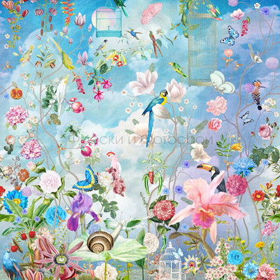 Фреска Affresco (Аффреско) Ботаника Тропики Яркие растения Арт. ID136070