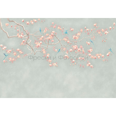 Фреска Affresco (Аффреско) Ботаника Тропики Ветка с цветами Арт. ID136137