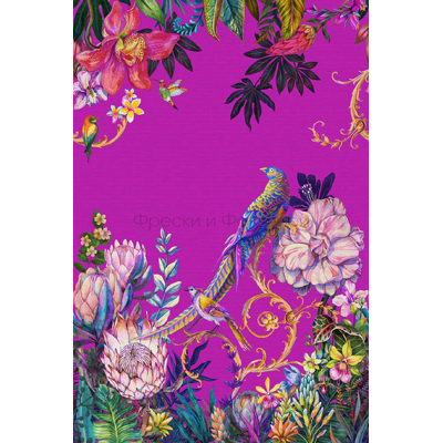 Фреска Affresco (Аффреско) Ботаника Сады Птица на завитке Арт. ID136071