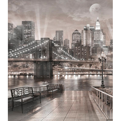 Фреска Affresco (Аффреско) Лучшие пейзажи Ночной вид Нью Йорка Арт. 7129