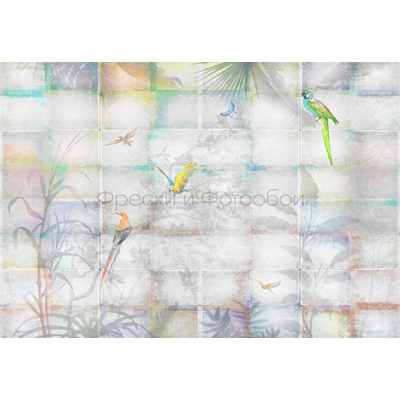 Фреска Affresco (Аффреско) Современный стиль Природа Тень от пальм Арт. ID136394