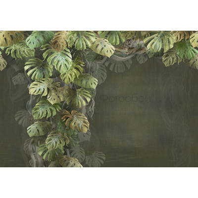 Фреска Affresco (Аффреско) Современный стиль Природа Тропический куст Арт. ID136214