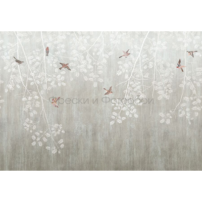 Фреска Affresco (Аффреско) Современный стиль Природа Веточки рябины Арт. ID136238