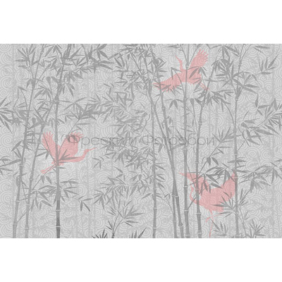Фреска Affresco (Аффреско) Современный стиль Природа Аисты в бамбуке Арт. ID136168