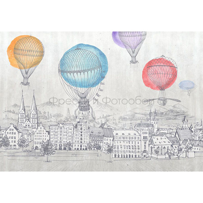 Фреска Affresco (Аффреско) Детские Воздушные шары Арт. ID136409