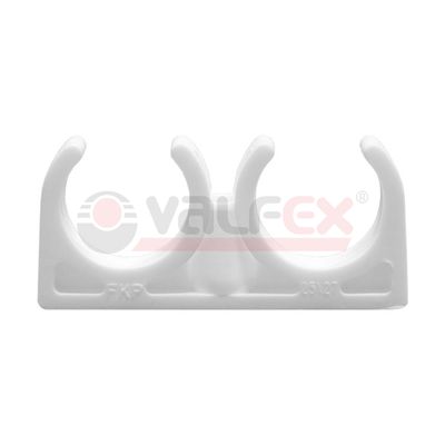 Опора полипропиленовая двойная Valfex (Валфекс) белая 25х27 мм (10161025)