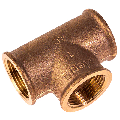 Тройник равнопроходный Viega (Виега) бронза ВР 3″ (321727)