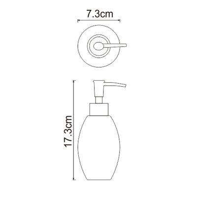 Дозатор для жидкого мыла Wasserkraft (Васеркрафт) Ruwer K-6700 K-6799 9060519
