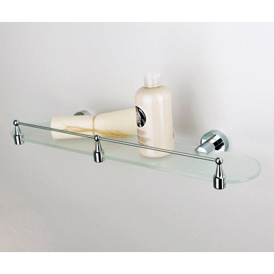 Полка стеклянная с бортиком Wasserkraft (Васеркрафт) Donau K-9400 K-9444 9060446