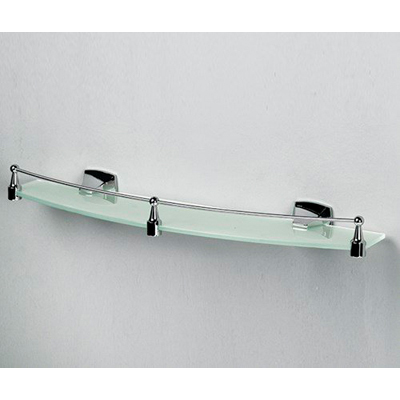 Полка стеклянная с бортиком Wasserkraft (Васеркрафт) Wern K-2500 K-2544 9060756