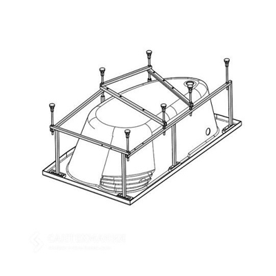 Монтажный комплект к ванне Santek ИБИЦА 150х100 арт. 1WH112433