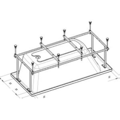 Монтажный комплект к ванне Santek (Сантек) Касабланка XL 170х80 арт. 1WH302442