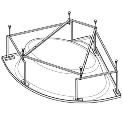 Монтажный комплект к ванне Santek САН-ПАУЛУ 150х150 арт. 1WH302400