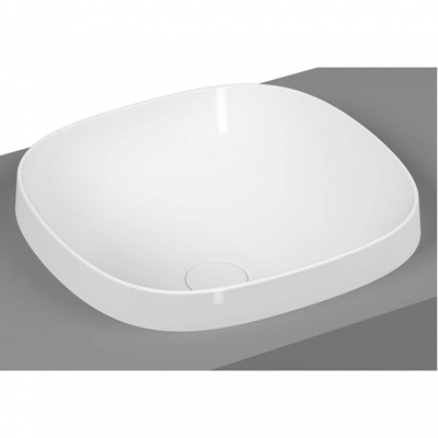 Раковина Vitra (Витра) квадратная накладная S20 Белый без отверстия под смеситель, без перелива (5654B403-0016) 41 см