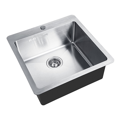 Мойка кухонная квадратная Zorg (Зорг) Inox HD Хром (HD 5151)